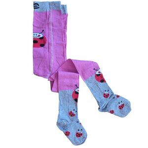 Girls Tights, Bundle of 3 pairs MiM Cotton Footed Stockings, size 5